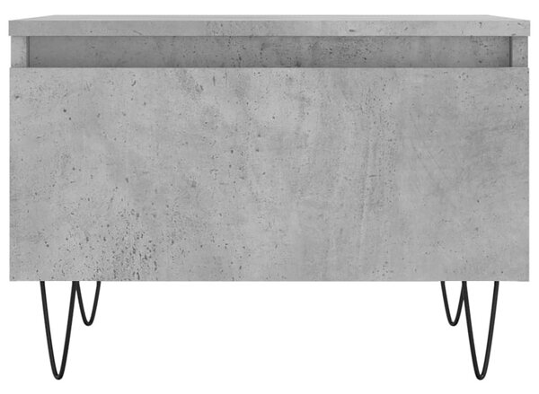 2 db betonszürke szerelt fa dohányzóasztal 50 x 46 x 35 cm