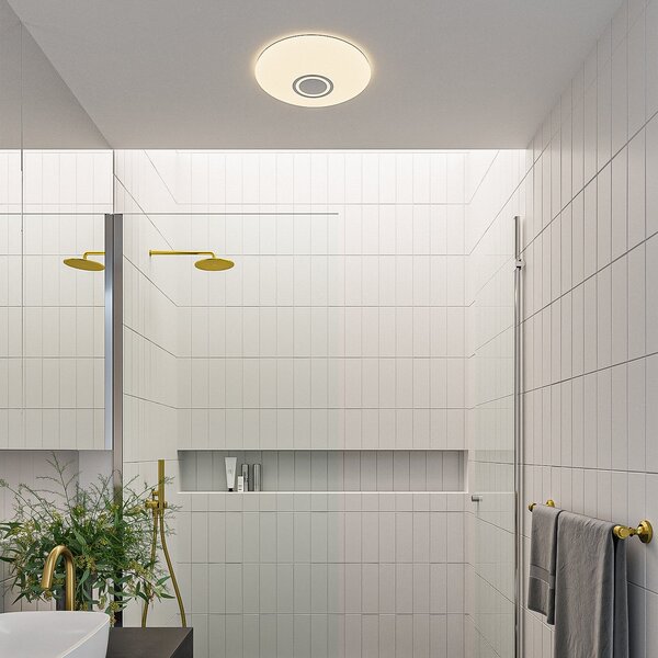 Mennyezeti Lámpa Nordlux, DJay Smart, dimmable, Fehér, Fürdőszoba, Műanyag