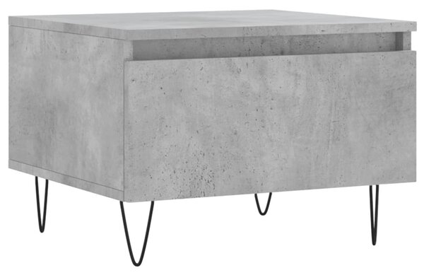 2 db betonszürke szerelt fa dohányzóasztal 50 x 46 x 35 cm