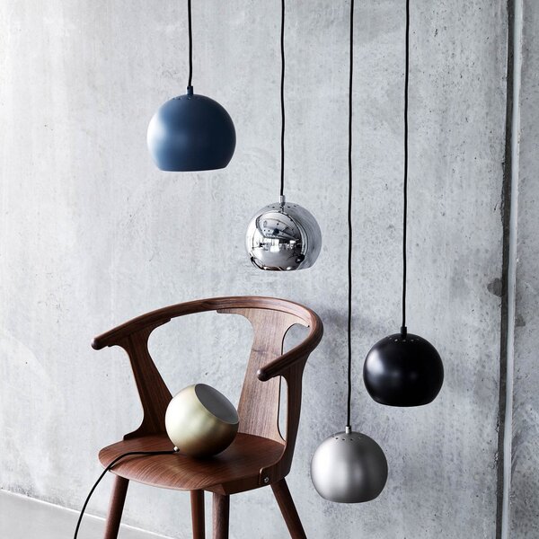 Függőlámpa FRANDSEN, Ball, dimmable, Szürke, Nappali, Fém, Dizájn