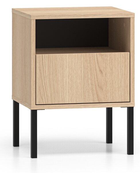 Harmona éjjeliszekrény 40 cm fiókkal - lindberg tölgy