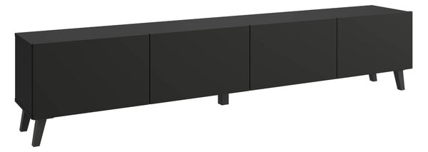 TV-állvány Levtive 101, Laminált forgácslap, 40x190x32cm, Grafit