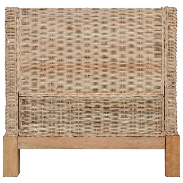 2 részes természetes rattan kanapészett párnákkal