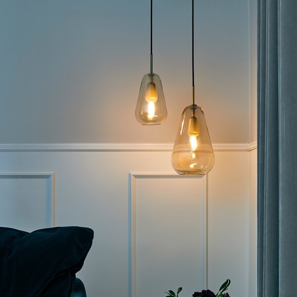 Függőlámpa Nuura Aps, Anoli 1, dimmable, Arany / Sárgaréz, Nappali, Üveg, Dizájn