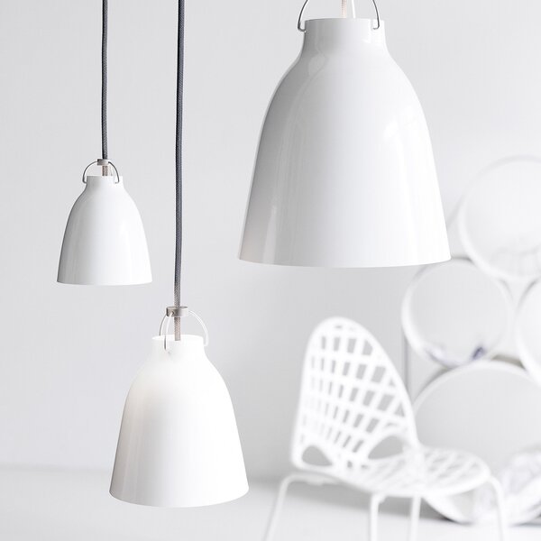 Függőlámpa FRITZ HANSEN, Caravaggio P2, dimmable, Fehér, Nappali, Fém, Dizájn