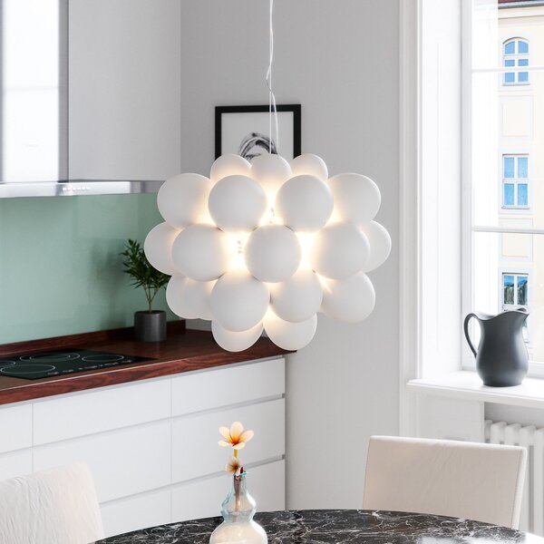 Függőlámpa By Rydéns, Gross, dimmable, Fehér, Nappali, Üveg, Modern