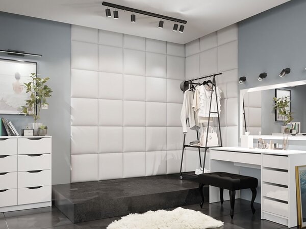 Kárpitozott fali panel Pazara 42x42 (öko-bőr soft 017 (fehér)