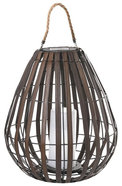 Napelemes lámpás LUFUPA 61 cm Sötétbarna