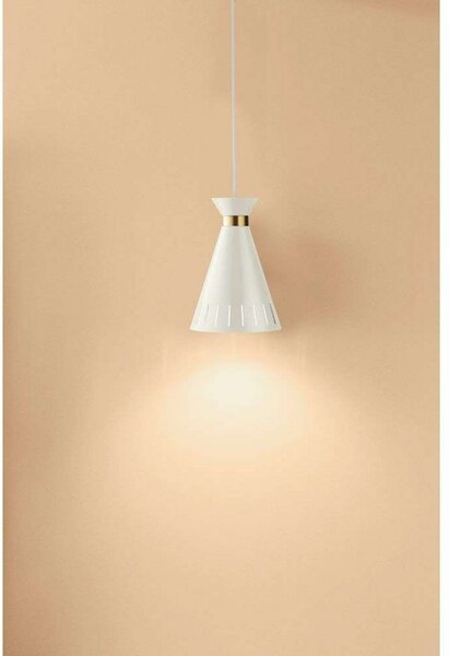 Függőlámpa Warm Nordic, Cone, dimmable, Fehér, Konyha, Fém, Vintage