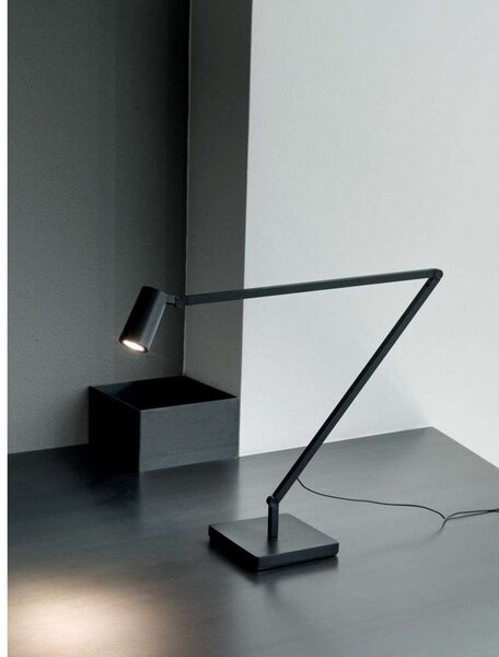 Asztali lámpa Nemo Lighting, dimmable, Fekete, Dolgozószoba / iroda, Alumínium