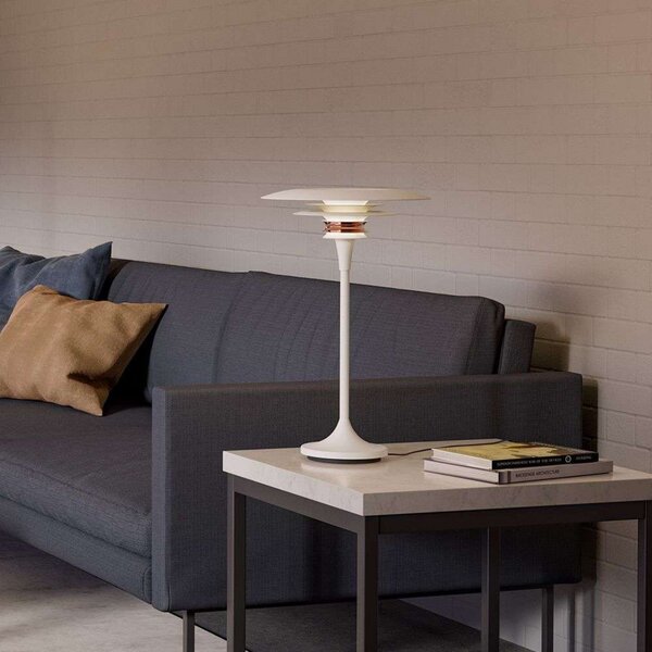 Diablo Asztali Lámpa Ø30 Matt White/Rosé Silver - Belid