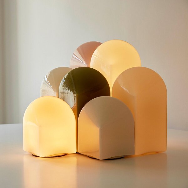 Asztali lámpa HAY, Parade, dimmable, Fehér, Nappali, Üveg, Dizájn