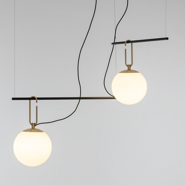 Függőlámpa Artemide, nh S3 2, dimmable, Arany / Sárgaréz, Nappali, Fém, Dizájn