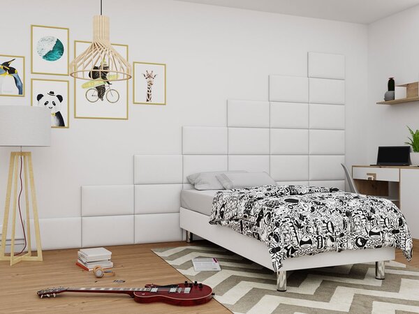 Z0ND0 Kárpitozott fali panel Pazara 50x30 (öko-bőr soft 017 (fehér). 1054361