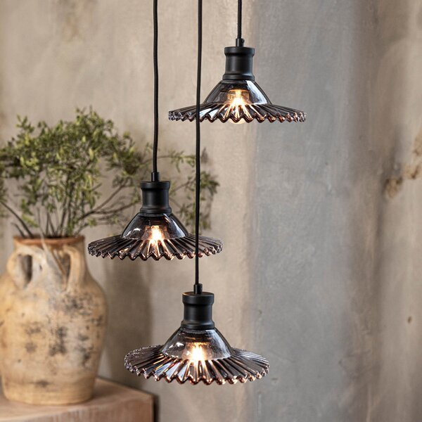 Függőlámpa Markslöjd, Novia, dimmable, Szürke, Nappali, Üveg