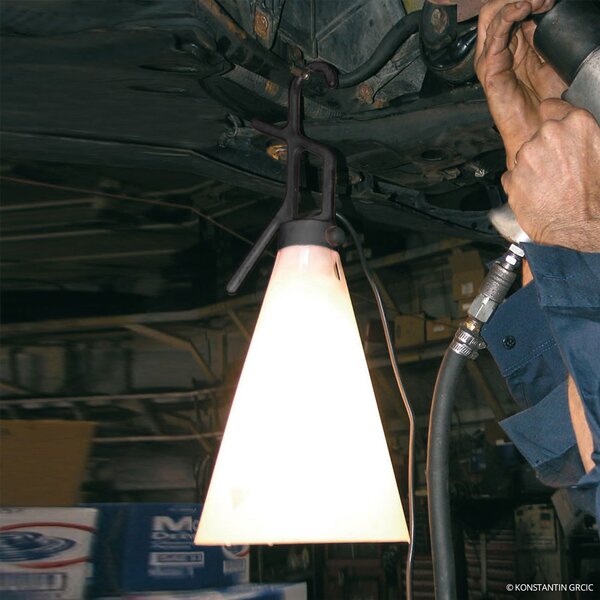 Mayday Work Lamp Black FLOS, Mayday, Fehér, Műanyag, Dizájn