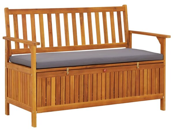 Tömör akácfa kerti tárolópad 120 cm