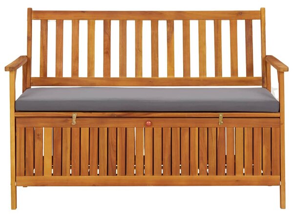 Tömör akácfa kerti tárolópad 120 cm