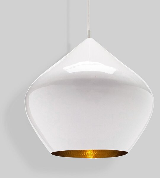 Függőlámpa Tom Dixon, Beat, dimmable, Fehér, Nappali, Sárgaréz, Dizájn