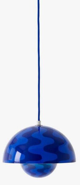 Függőlámpa &Tradition, Flowerpot VP1, dimmable, Kék, Nappali, Fém, Dizájn