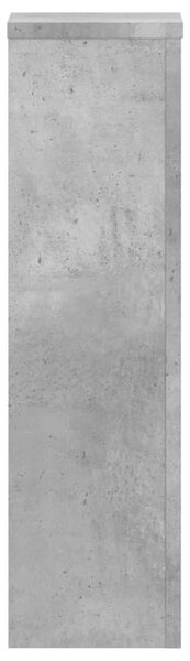 2 db betonszürke szerelt fa növénytartó állvány 17 x 17 x 60 cm
