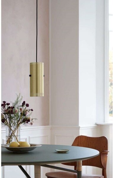 Függőlámpa Warm Nordic, Trombone Cylinder, dimmable, Arany / Sárgaréz, Nappali, Fém, Dizájn