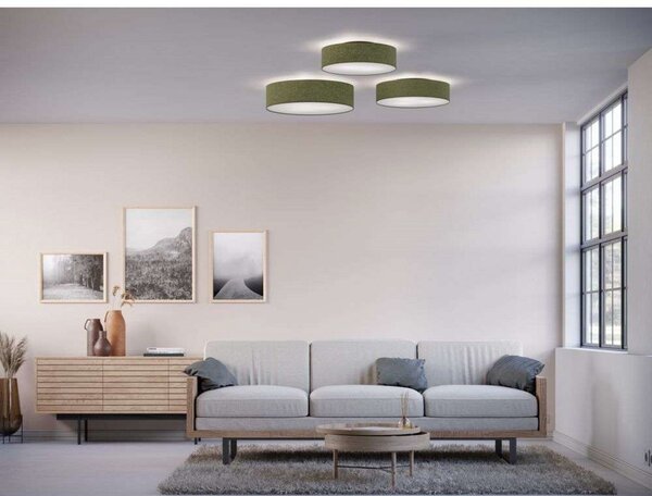 Mennyezeti Lámpa Belid, dimmable, Zöld, Nappali, Szövet / Textília