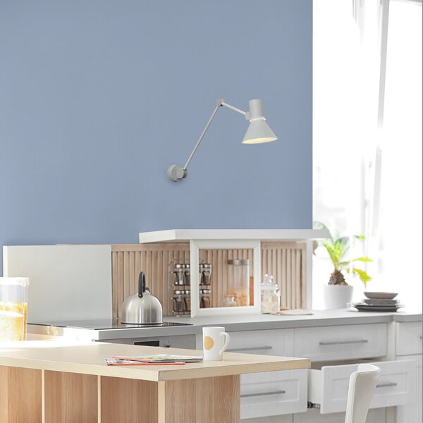 Fali Lámpa Anglepoise, Type 80 W3, Szürke, Nappali, Fém, Dizájn