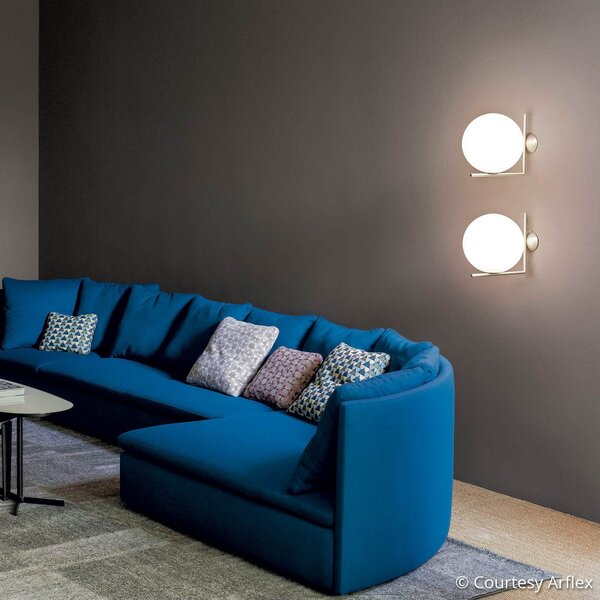 Fali Lámpa FLOS, IC C/W2, dimmable, Fémes, Nappali, Üveg, Dizájn