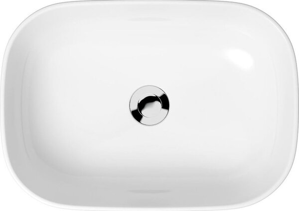 Cersanit K116-050-ECO pultra szerelhető kerámia mosdó, négyszögletes kivitel, 505x360x180mm, fehér