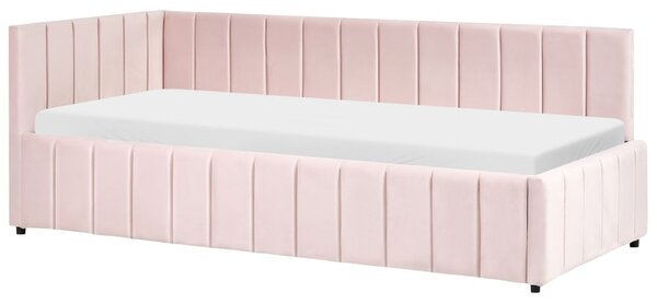 Heverő Bársony LISIEUX 90 x 200 cm Pasztellrózsaszín