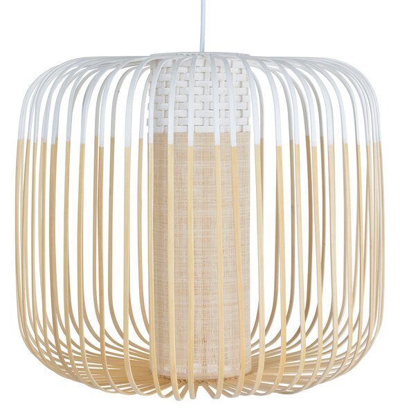 Függőlámpa Forestier, Bamboo Light M, dimmable, Fehér, Nappali, Bambusz, Dizájn