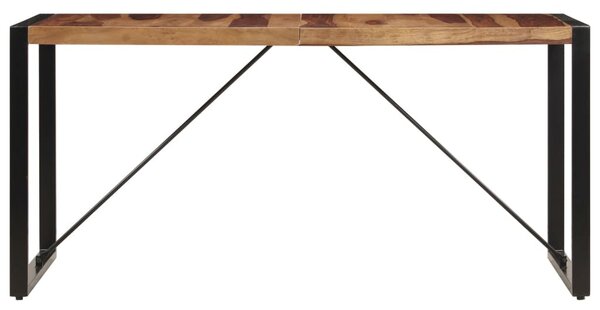 Tömör akácfából étkezőasztal 140 x 70 x 75 cm