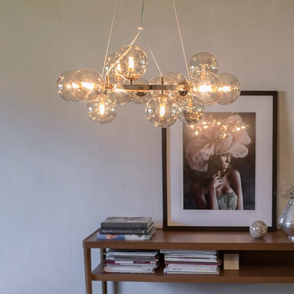 Függőlámpa By Rydéns, Splendor, dimmable, Bézs, Nappali, Üveg