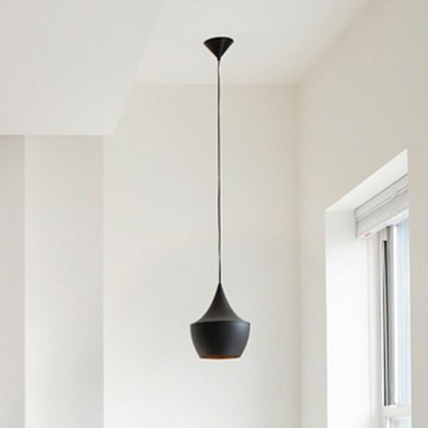 Függőlámpa Tom Dixon, Beat, dimmable, Fekete, Nappali, Sárgaréz, Dizájn