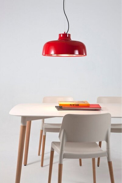 Függőlámpa Santa & Cole, dimmable, Piros, Étkező, Alumínium
