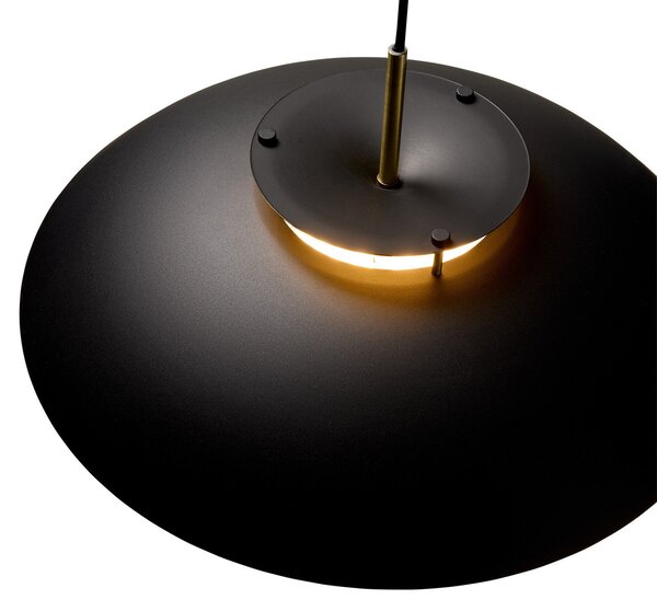 Függőlámpa Halo Design, STEPP, dimmable, Fekete, Étkező, Fém, Skandináv