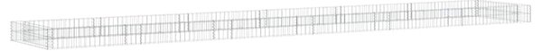 VidaXL horganyzott acél gabion magaságyás 600 x 100 x 20 cm