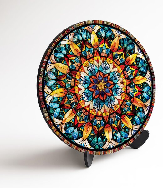 DUBLEZ | Színes mandala a falra - Kaleidoszkóp | Prémium UV nyomtatás
