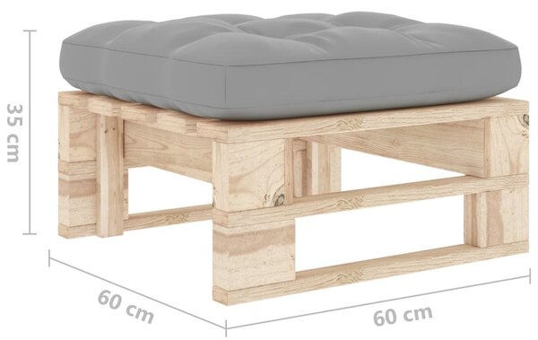 Impregnált fenyőfa kerti raklapzsámoly