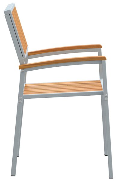 Összecsukható Szék 4 pcs Barna 56 x 57 x 87 cm Tömör Akácfa