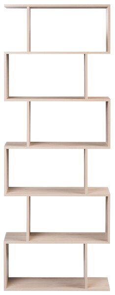 6 szintes könyvespolc VALDOSA 190 cm Világosbarna