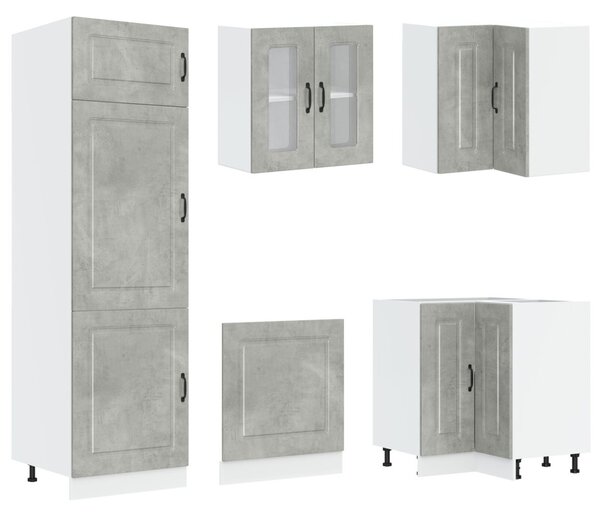 Konyhaszekrény Kalmar Beton Szürke 80 x 46 x 81,5 cm Faanyag