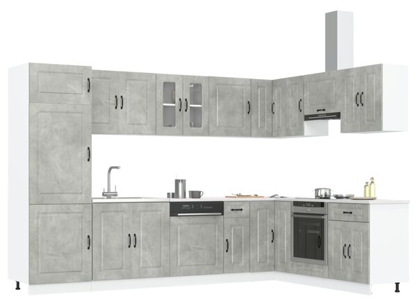 Konyhaszekrény Kalmar Beton Szürke 80 x 46 x 81,5 cm Faanyag