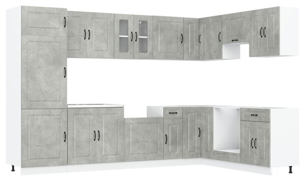 Konyhaszekrény Kalmar Beton Szürke 80 x 46 x 81,5 cm Faanyag
