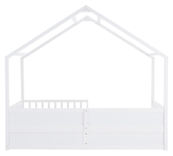 KONDELA Montessori ágy, 90x200, fehér, tömör, BIANKA