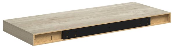 Tölgyszínű MDF lebegő fali polc 60 x 23,5 x 3,8 cm