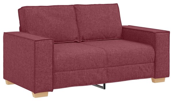 VidaXL Kanapé 3 pcs Bordó 220 x 80 x 84 cm Lábbal kevert anyag