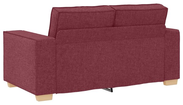 VidaXL Kanapé 3 pcs Bordó 220 x 80 x 84 cm Lábbal kevert anyag