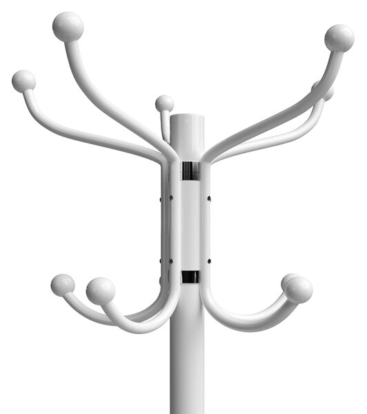 Casaria® Állvány ruhaakasztó - fehér 173cm